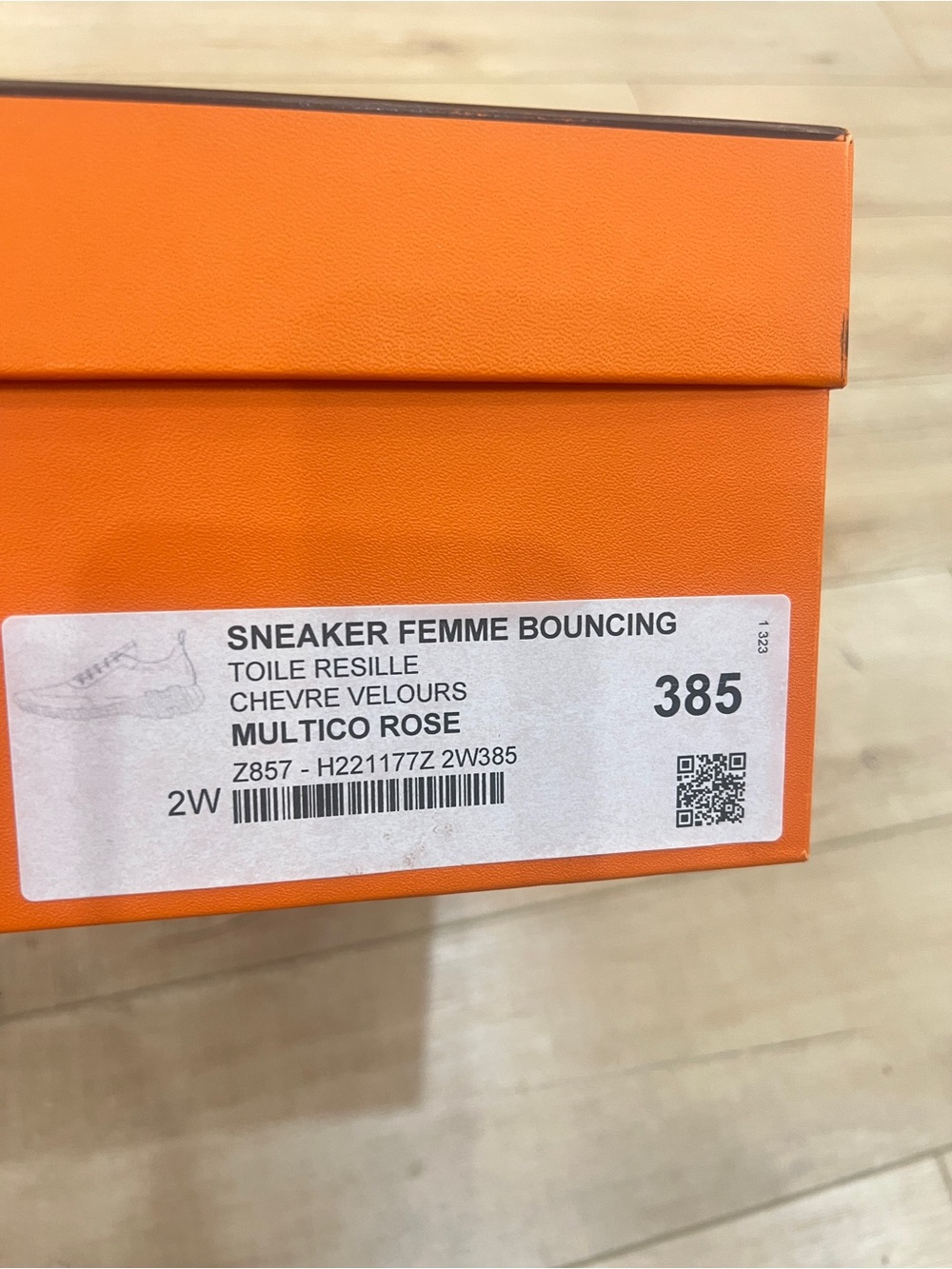 Hermes Women’s Pink & Orange Mesh Casual Sneakers - Picture 6 of 6